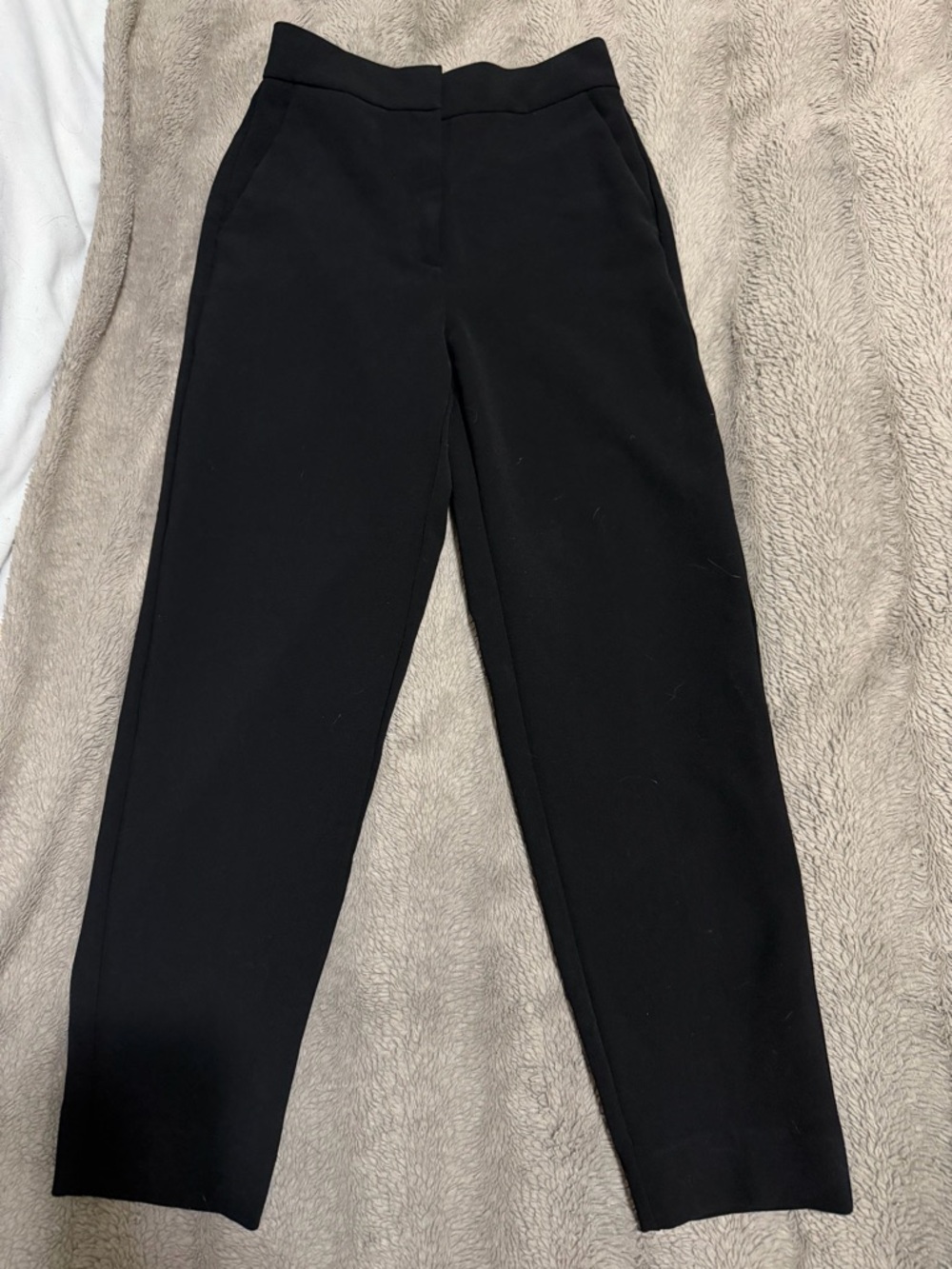 Babaton Black Straight-Leg Tailored Pants